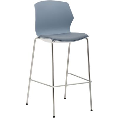 Mayer Sitzmöbel Kantinenhocker gepolstert (2 Stück); 52x57x110 cm (BxTxH); Sitz rauchblau; 2 Stück / Pack Mayer Sitzmöbel Kantinenhocker gepolstert (2 Stück); 52x57x110 cm (BxTxH); Sitz rauchblau; 2 Stück / Pack