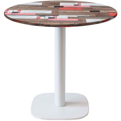 Restootab Runder Weißer Tisch - 70cm Durchmesser - Gastronomie Restootab Runder Weißer Tisch - 70cm Durchmesser - Gastronomie