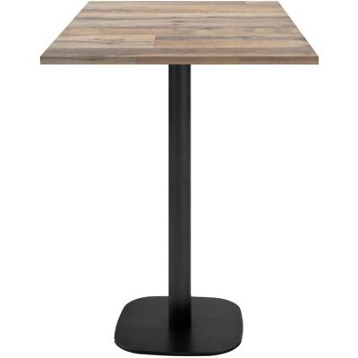 RestooTab Stehtisch Round quadratisch - Dekor Stein & Holz; 60x60x113 cm (LxBxH); Platte eiche/vintage braun, Gestell schwarz; quadratisch RestooTab Stehtisch Round quadratisch - Dekor Stein & Holz; 60x60x113 cm (LxBxH); Platte eiche/vintage braun, Gestell schwarz; quadratisch