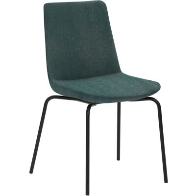 Mayer Sitzmöbel Freischwinger Stuhl Samt Stoff; 48x54x87 cm (BxTxH); Sitz petrol, Gestell schwarz Mayer Sitzmöbel Freischwinger Stuhl Samt Stoff; 48x54x87 cm (BxTxH); Sitz petrol, Gestell schwarz