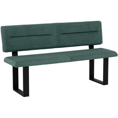 Mayer Sitzmöbel Sitzbank 4133; 160x60x91 cm (BxTxH); Sitz petrol, Gestell schwarz Mayer Sitzmöbel Sitzbank 4133; 160x60x91 cm (BxTxH); Sitz petrol, Gestell schwarz