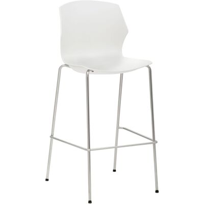 Mayer Sitzmöbel Kantinenhocker (2 Stück), bis 150 kg; 52x57x110 cm (BxTxH); Sitz weiß; 2 Stück / Pack Mayer Sitzmöbel Kantinenhocker (2 Stück), bis 150 kg; 52x57x110 cm (BxTxH); Sitz weiß; 2 Stück / Pack
