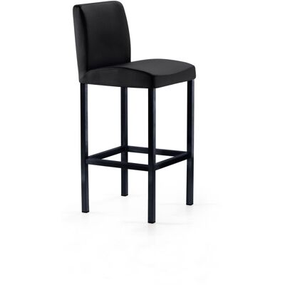 Mayer Sitzmöbel Barhocker Barstuhl, Vierfuß, Mikrofaser in Lederoptik, bis 150 kg; 40x45x94 cm (BxTxH); Sitz anthrazit, Gestell schwarz Mayer Sitzmöbel Barhocker Barstuhl, Vierfuß, Mikrofaser in Lederoptik, bis 150 kg; 40x45x94 cm (BxTxH); Sitz anthrazit, Gestell schwarz
