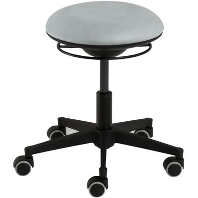 Mayer Sitzmöbel Funktionsdrehhocker 3D; 49x45x49 cm (BxHxT); Sitz hellgrau, Gestell schwarz Mayer Sitzmöbel Funktionsdrehhocker 3D; 49x45x49 cm (BxHxT); Sitz hellgrau, Gestell schwarz