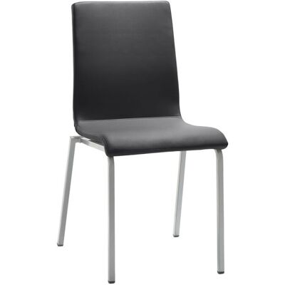 Mayer Sitzmöbel Stuhl 2120, Mikrofaser-Stoff, Rechteckrohr; 47x54x90 cm (BxTxH); Sitz anthrazit, Gestell silber Mayer Sitzmöbel Stuhl 2120, Mikrofaser-Stoff, Rechteckrohr; 47x54x90 cm (BxTxH); Sitz anthrazit, Gestell silber