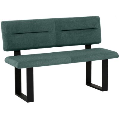 Mayer Sitzmöbel Sitzbank 4133; 120x60x91 cm (BxTxH); Sitz petrol, Gestell schwarz Mayer Sitzmöbel Sitzbank 4133; 120x60x91 cm (BxTxH); Sitz petrol, Gestell schwarz