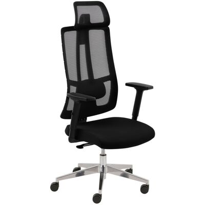 Mayer Sitzmöbel Drehstuhl mit mehrfach verstellbarer Kopfstütze und Armlehnen, schwarz, 2343; 70x121x65 cm (BxHxT); Sitz schwarz Mayer Sitzmöbel Drehstuhl mit mehrfach verstellbarer Kopfstütze und Armlehnen, schwarz, 2343; 70x121x65 cm (BxHxT); Sitz schwarz