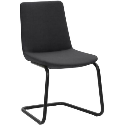 Mayer Sitzmöbel Freischwinger Stuhl Mikrofaser-Stoff; 53x54x87 cm (BxTxH); Sitz anthrazit, Gestell schwarz Mayer Sitzmöbel Freischwinger Stuhl Mikrofaser-Stoff; 53x54x87 cm (BxTxH); Sitz anthrazit, Gestell schwarz