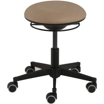 Mayer Sitzmöbel Bürohocker Fitnesshocker 3D-Sitzmechanik, höhenverstellbar, Mikrofaser in Lederoptik; 49x45x49 cm (BxHxT); Sitz hellbraun, Gestell schwarz Mayer Sitzmöbel Bürohocker Fitnesshocker 3D-Sitzmechanik, höhenverstellbar, Mikrofaser in Lederoptik; 49x45x49 cm (BxHxT); Sitz hellbraun, Gestell schwarz