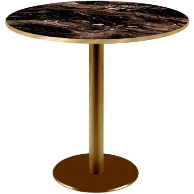 Eurostil Marmor-Tisch - Restaurant-Qualität - Ø70cm - Gold Eurostil Marmor-Tisch - Restaurant-Qualität - Ø70cm - Gold