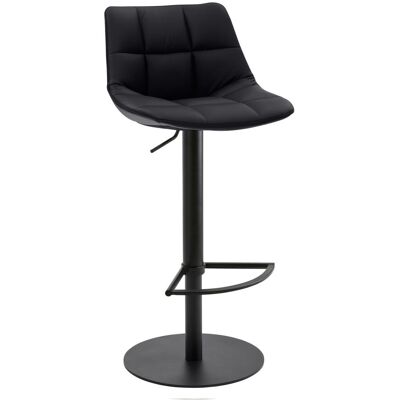 Mayer Sitzmöbel Barhocker höhenverstellbar Rautensteppung, Mikrofaser in Lederoptik; 48x49x79.5 cm (BxTxH); Sitz anthrazit, Gestell schwarz Mayer Sitzmöbel Barhocker höhenverstellbar Rautensteppung, Mikrofaser in Lederoptik; 48x49x79.5 cm (BxTxH); Sitz anthrazit, Gestell schwarz