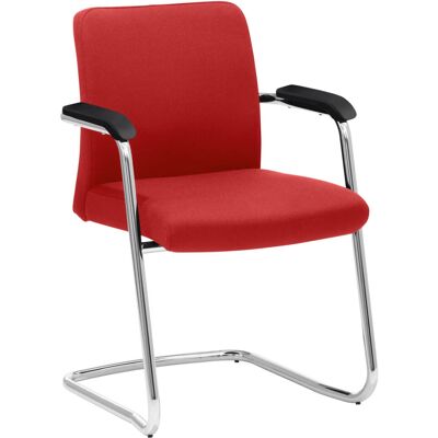Mayer Sitzmöbel Konferenzstuhl Besucherstuhl Freischwinger; 60.5x58x86 cm (BxTxH); Sitz rot Mayer Sitzmöbel Konferenzstuhl Besucherstuhl Freischwinger; 60.5x58x86 cm (BxTxH); Sitz rot