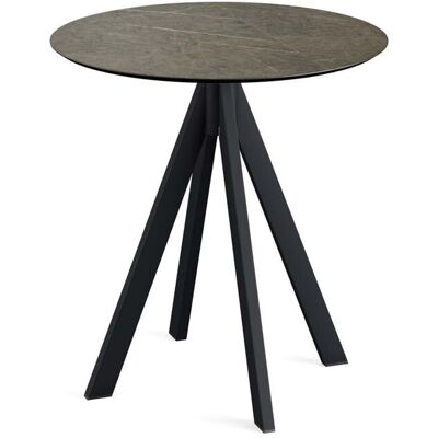 Essentials Infinity Midnight Marble Tisch - Stahl/HPL 70cm Essentials Infinity Midnight Marble Tisch - Stahl/HPL 70cm