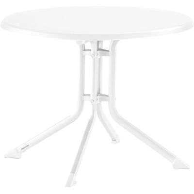KETTLER Klapptisch rund BOULEVARD; 85x85x74 cm (LxBxH); Platte weiß, Gestell weiß; rund KETTLER Klapptisch rund BOULEVARD; 85x85x74 cm (LxBxH); Platte weiß, Gestell weiß; rund
