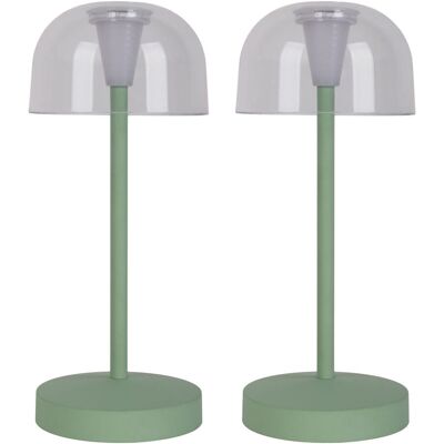 NÄVE LED Tischleuchte - Gomba 18,5cm - Mint - 2er Set NÄVE LED Tischleuchte - Gomba 18,5cm - Mint - 2er Set