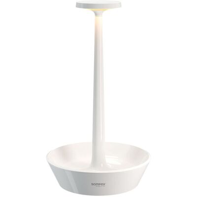 Sompex TAKEAWAY - Akku-Tischleuchte; 16x27.8 cm (ØxH); weiß Sompex TAKEAWAY - Akku-Tischleuchte; 16x27.8 cm (ØxH); weiß