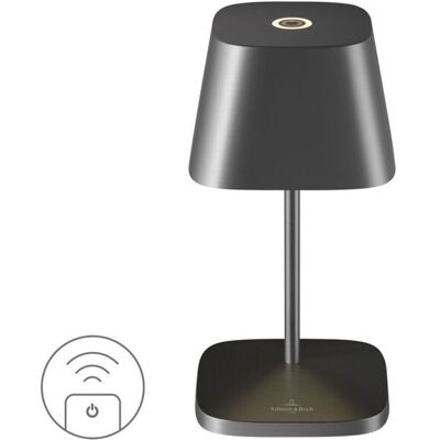 Villeroy & Boch NEAPEL RC - Akku-Tischleuchte; 10x10x20 cm (LxBxH); graphit Villeroy & Boch NEAPEL RC - Akku-Tischleuchte; 10x10x20 cm (LxBxH); graphit