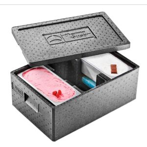 thermohauser thermohauser EPP-Thermobox Eiscreme Standard, mit Deckel, 59,5 x 39,5 x 26,6 cm; 61.1 l, 59.5x39.5x26 cm (LxBxH); schwarz thermohauser thermohauser EPP-Thermobox Eiscreme Standard, mit Deckel, 59,5 x 39,5 x 26,6 cm; 61.1 l, 59.5x39.5x26 cm (LxBxH); schwarz