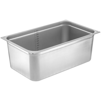 Vega Edelstahl GN 1/1 Behälter - Robuste, Stapelbare, Spülmaschinengeeignet Vega Edelstahl GN 1/1 Behälter - Robuste, Stapelbare, Spülmaschinengeeignet