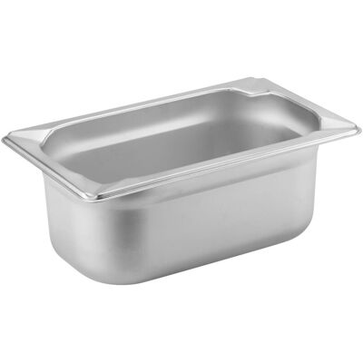 PULSIVA Edelstahl Gastronorm Behälter GN 1/4 - 2,6L & 4L PULSIVA Edelstahl Gastronorm Behälter GN 1/4 - 2,6L & 4L