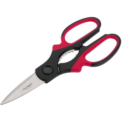Westmark Schere Universal; 21x8.3x1.5 cm (LxBxH); edelstahl/schwarz/rot Westmark Schere Universal; 21x8.3x1.5 cm (LxBxH); edelstahl/schwarz/rot