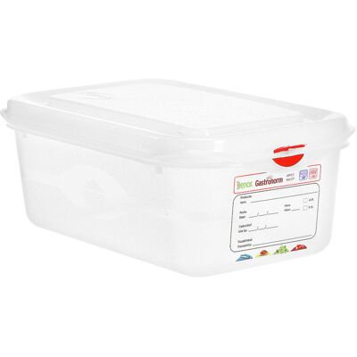 Denox GN 1/4 Lebensmittelbehälter - 2,8L - Transparent Denox GN 1/4 Lebensmittelbehälter - 2,8L - Transparent