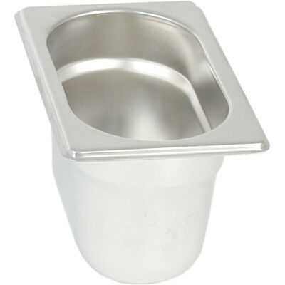 Stalgast Gastronormbehälter Serie ONSET, GN 1/9; GN 1/9, 0.4 l, 17.6x10.8x6.5 cm (LxBxT); silber Stalgast Gastronormbehälter Serie ONSET, GN 1/9; GN 1/9, 0.4 l, 17.6x10.8x6.5 cm (LxBxT); silber