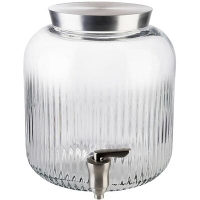 APS Getränkespender, Glas/Edelstahl; 20x20x23 cm (LxBxH); transparent/silber APS Getränkespender, Glas/Edelstahl; 20x20x23 cm (LxBxH); transparent/silber