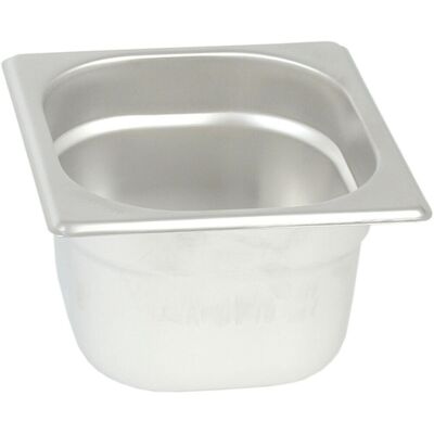 Stalgast Gastronormbehälter Serie ONSET, GN 1/6; GN 1/6, 1.6 l, 17.6x16.2x10 cm (LxBxT); silber Stalgast Gastronormbehälter Serie ONSET, GN 1/6; GN 1/6, 1.6 l, 17.6x16.2x10 cm (LxBxT); silber