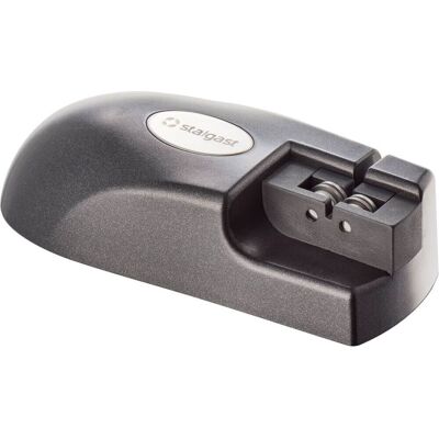 Stalgast Messerschärfer, mauell mit drehbaren Schleifwellen; 14.5x5.2x6.3 cm (BxHxT); schwarz Stalgast Messerschärfer, mauell mit drehbaren Schleifwellen; 14.5x5.2x6.3 cm (BxHxT); schwarz