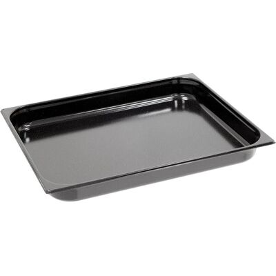 Stalgast Einschubblech, Emaille; GN 2/1, 65x6.5x53 cm (BxHxT); schwarz Stalgast Einschubblech, Emaille; GN 2/1, 65x6.5x53 cm (BxHxT); schwarz