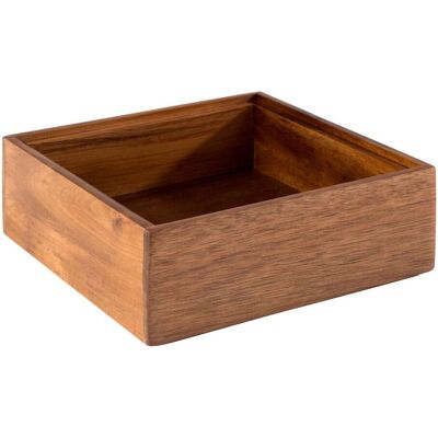 APS Holzbox WOODY, Akazienholz; 15x15x5.5 cm (LxBxH); braun; quadratisch APS Holzbox WOODY, Akazienholz; 15x15x5.5 cm (LxBxH); braun; quadratisch