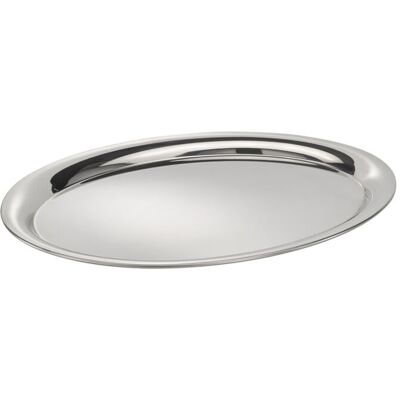 APS Serviertablett KAFFEEHAUS, Edelstahl, oval, hochglanz; 28.5x22x1.5 cm (LxBxH); silber; oval APS Serviertablett KAFFEEHAUS, Edelstahl, oval, hochglanz; 28.5x22x1.5 cm (LxBxH); silber; oval
