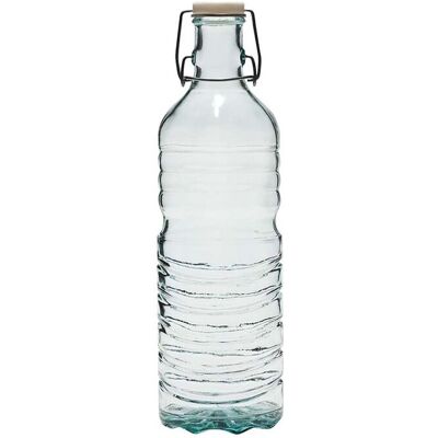 Vidrios Bügelverschlussflasche aus Recyclingglas 1,5 l; 0.0015 l, 9.5x33.5 cm (ØxH); transparent Vidrios Bügelverschlussflasche aus Recyclingglas 1,5 l; 0.0015 l, 9.5x33.5 cm (ØxH); transparent