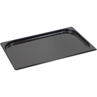 Stalgast Einschubblech, Emaille; GN 1/1, 53x2x32.5 cm (BxHxT); schwarz Stalgast Einschubblech, Emaille; GN 1/1, 53x2x32.5 cm (BxHxT); schwarz