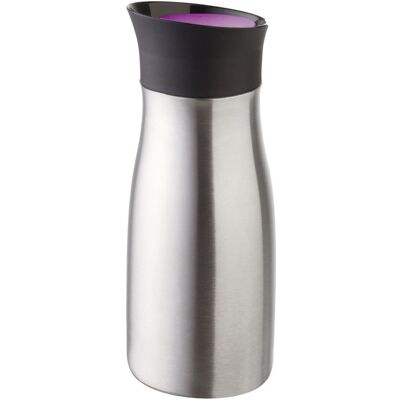 helios To-Go-Becher Click´N´Drink; 300 ml, 6.9x18.9 cm (ØxH); brombeer/edelstahl helios To-Go-Becher Click´N´Drink; 300 ml, 6.9x18.9 cm (ØxH); brombeer/edelstahl