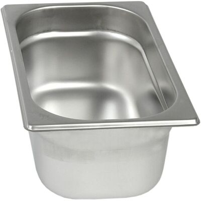 Stalgast Edelstahl Gastronormbehälter Serie BASIC; GN 1/4, 2.8 l, 26.5x16.2x10 cm (LxBxT); silber Stalgast Edelstahl Gastronormbehälter Serie BASIC; GN 1/4, 2.8 l, 26.5x16.2x10 cm (LxBxT); silber