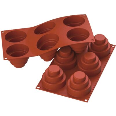 Schneider Silikonbackform Mini-Kuchen; 177 ml, 30x17.5x7 cm (LxBxH); rot Schneider Silikonbackform Mini-Kuchen; 177 ml, 30x17.5x7 cm (LxBxH); rot