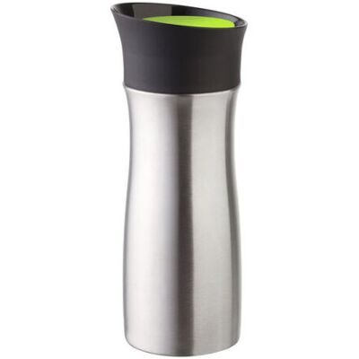 helios To-Go-Becher Click´N´Drink; 300 ml, 6.9x18.9 cm (ØxH); kiwi/edelstahl helios To-Go-Becher Click´N´Drink; 300 ml, 6.9x18.9 cm (ØxH); kiwi/edelstahl