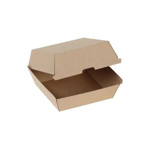 naturesse Hamburger-Box Kraft; 12x8 cm (BxH); braun; 200 Stück / Packung