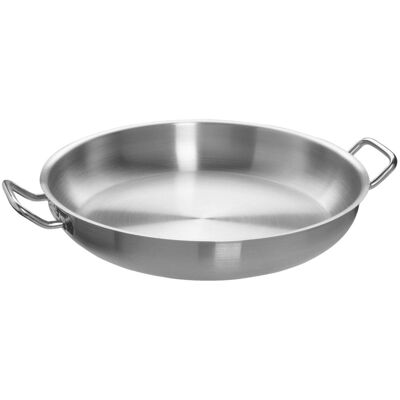 Vega 38x7 cm Pfanne - Rund - Edelstahl Vega 38x7 cm Pfanne - Rund - Edelstahl
