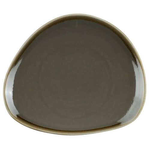 PULSIVA Teller flach Glaze dreieckig; 22.5x19x2.5 cm (LxBxH); grau; dreieckig; 6 Stück / Packung