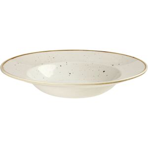 Churchill Weiß/Braun Stonecast Tiefer Teller - Essteller Churchill Weiß/Braun Stonecast Tiefer Teller - Essteller