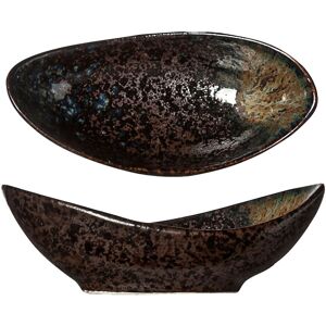 Cosy & Trendy Schüssel Black yoru oval; 25 ml, 10x5x3 cm (LxBxH); schwarz/blau; 12 Stück / Pack Cosy & Trendy Schüssel Black yoru oval; 25 ml, 10x5x3 cm (LxBxH); schwarz/blau; 12 Stück / Pack