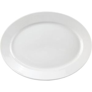 Pulsiva Ovaler Porzellan-Teller - 33x25cm - Weiß Pulsiva Ovaler Porzellan-Teller - 33x25cm - Weiß