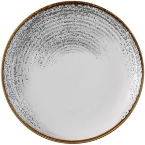 Churchill Teller flach Studio Prints Accents Jasper Grey Coupe; 26 cm (Ø); grau/braun; rund; 12 Stück / Pack Churchill Teller flach Studio Prints Accents Jasper Grey Coupe; 26 cm (Ø); grau/braun; rund; 12 Stück / Pack