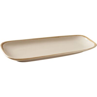 PULSIVA Servierplatte Glaze 2.0; 33.5x17x4 cm (LxBxH); sand; rechteckig; 4 Stück / Pack PULSIVA Servierplatte Glaze 2.0; 33.5x17x4 cm (LxBxH); sand; rechteckig; 4 Stück / Pack