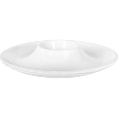 PULSIVA Ombrone Eierbecher - 13x2,2cm - Weiß - Rund - 6 Stück PULSIVA Ombrone Eierbecher - 13x2,2cm - Weiß - Rund - 6 Stück