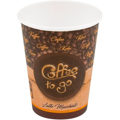 WIMEX Trinkbecher To Go Cappuccino; 420 ml, 9x10.6 cm (ØxH); braun; 50 Stück / Pack WIMEX Trinkbecher To Go Cappuccino; 420 ml, 9x10.6 cm (ØxH); braun; 50 Stück / Pack