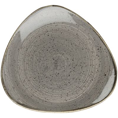Churchill Teller Stonecast Peppercorn dreieckig; 22.9 cm (B); grau/braun; dreieckig; 12 Stück / Pack Churchill Teller Stonecast Peppercorn dreieckig; 22.9 cm (B); grau/braun; dreieckig; 12 Stück / Pack